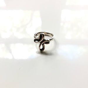 James Avery Ribbon Cross Ring (size 5)